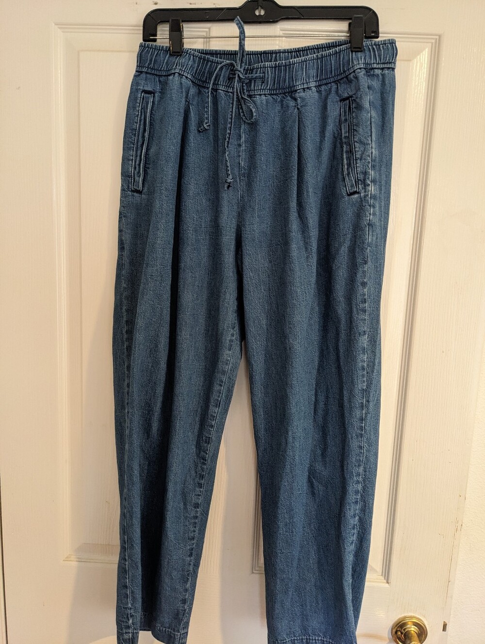 Old Navy Relaxed Blue Drawstring Women's Jeans